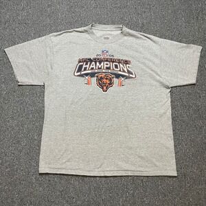 Vintage Chicago Bears 2006 NFC Conference Champions T-Shirt Mens 2XL Gray NFL